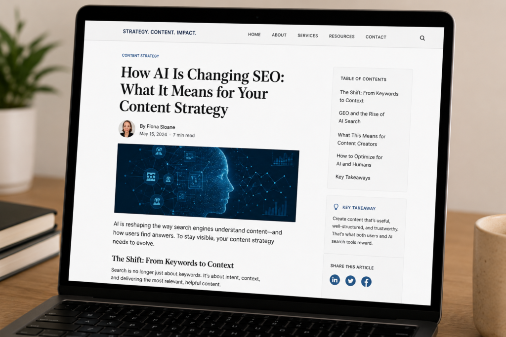 Content work sample